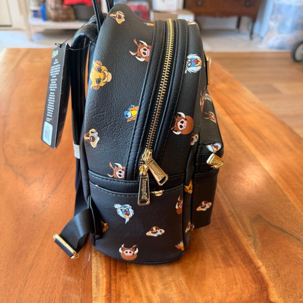 Disney Loungefly The Lion King Character Faces Mini Backpack NWT - Picture 3 of 6